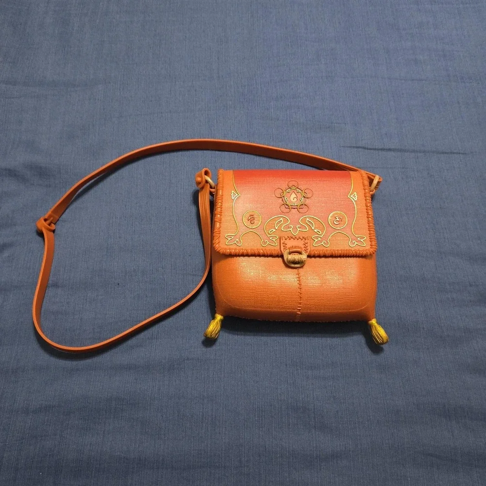 Disney Elena of Avalor Royal Crossbody Purse Handbag Jakks Pacific Red Orange